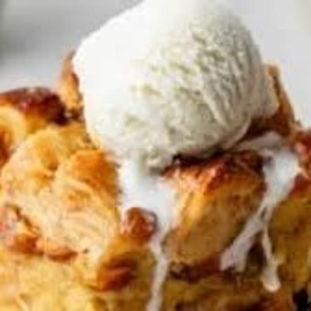 Bread Pudding Ala Mode.