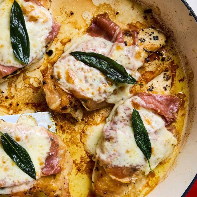 Chicken Saltimbocca.