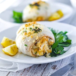Crab Stuffed Sole Oreganata