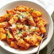 Rigatoni Bolognese.