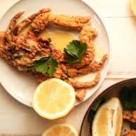 Soft Shell Crab Lemon Capers.