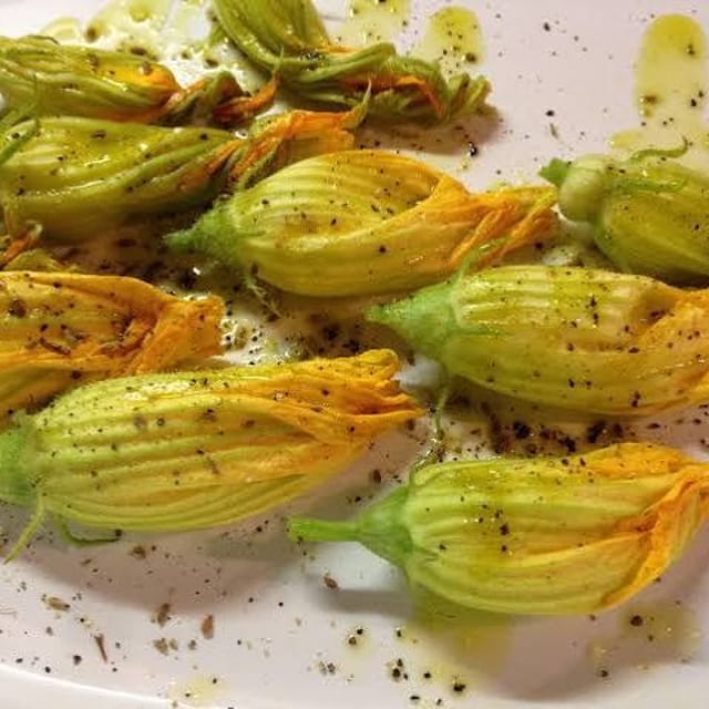 Stuffed Zucchini Blossoms.
