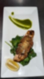 Potato Encrusted Wild Atlantic Salmon.