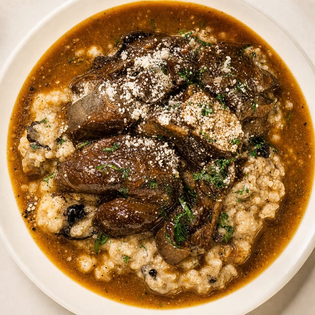 Slow Braised Veal Osso Buco.
