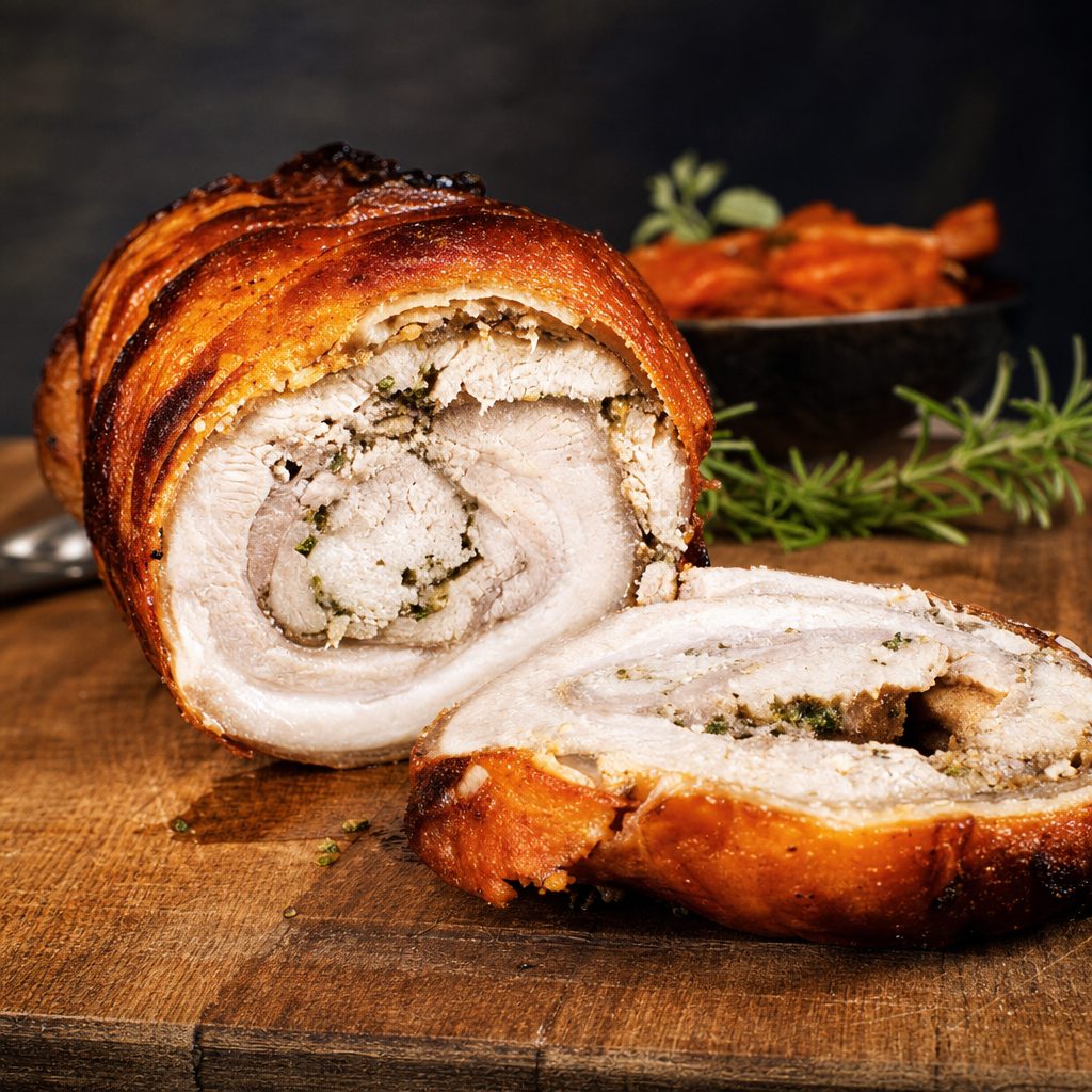 Roasted Porchetta.