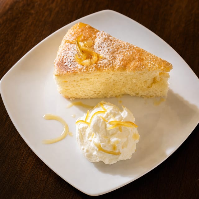 Ricotta Lemon Zest Cheesecake.