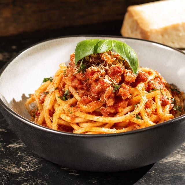 Bucatini Amatriciana.