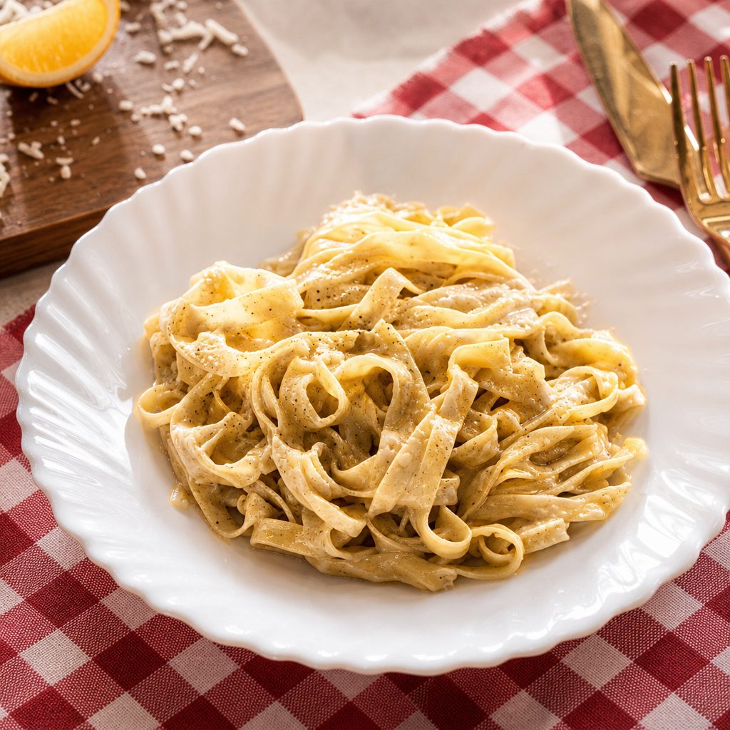 Fettuccine Alfredo.