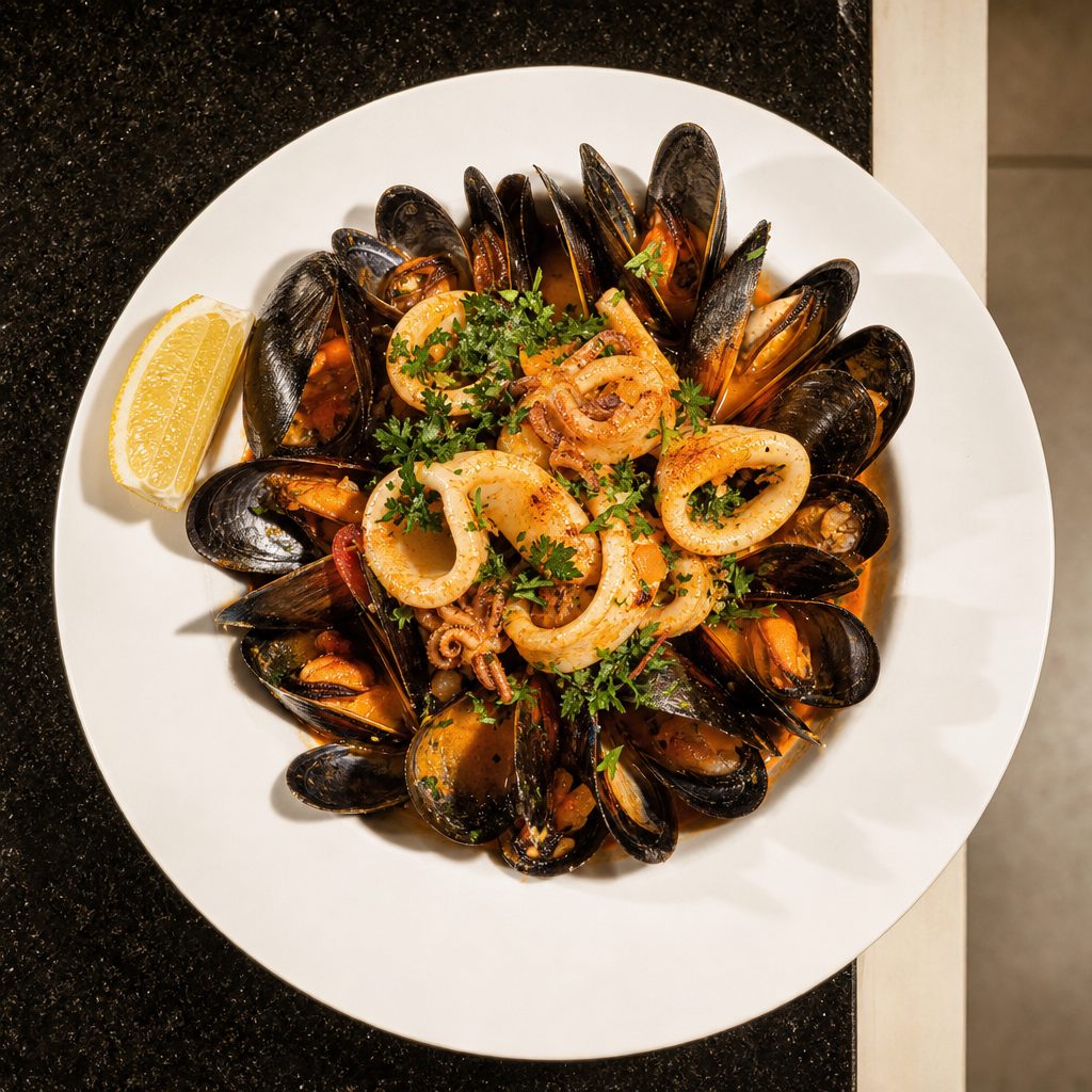 Fettuccine Pescatore.