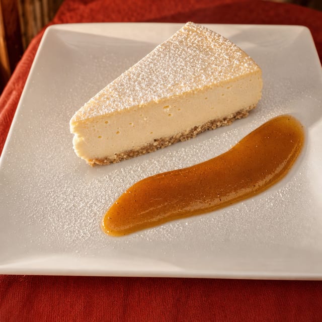 New York Style Cheesecake.