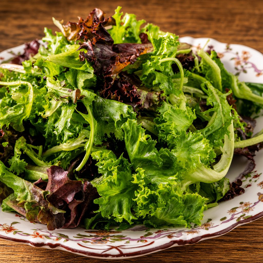 Fresh Mixed Greens Salad.
